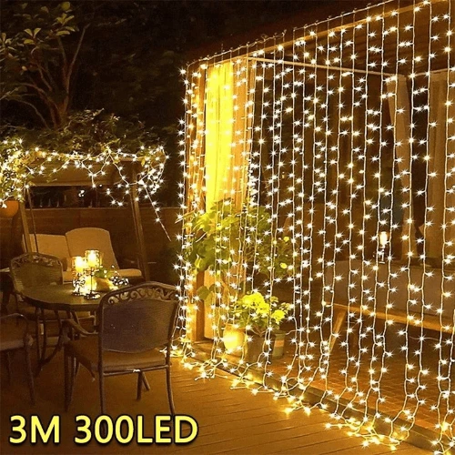 Guirnalda de luces LED de 3M para decoración de hadas, Lámpara USB de 8 modos para el hogar, jardín, fiesta de Navidad, Año Nuevo y boda Guirnalda de luces LED de 3M
