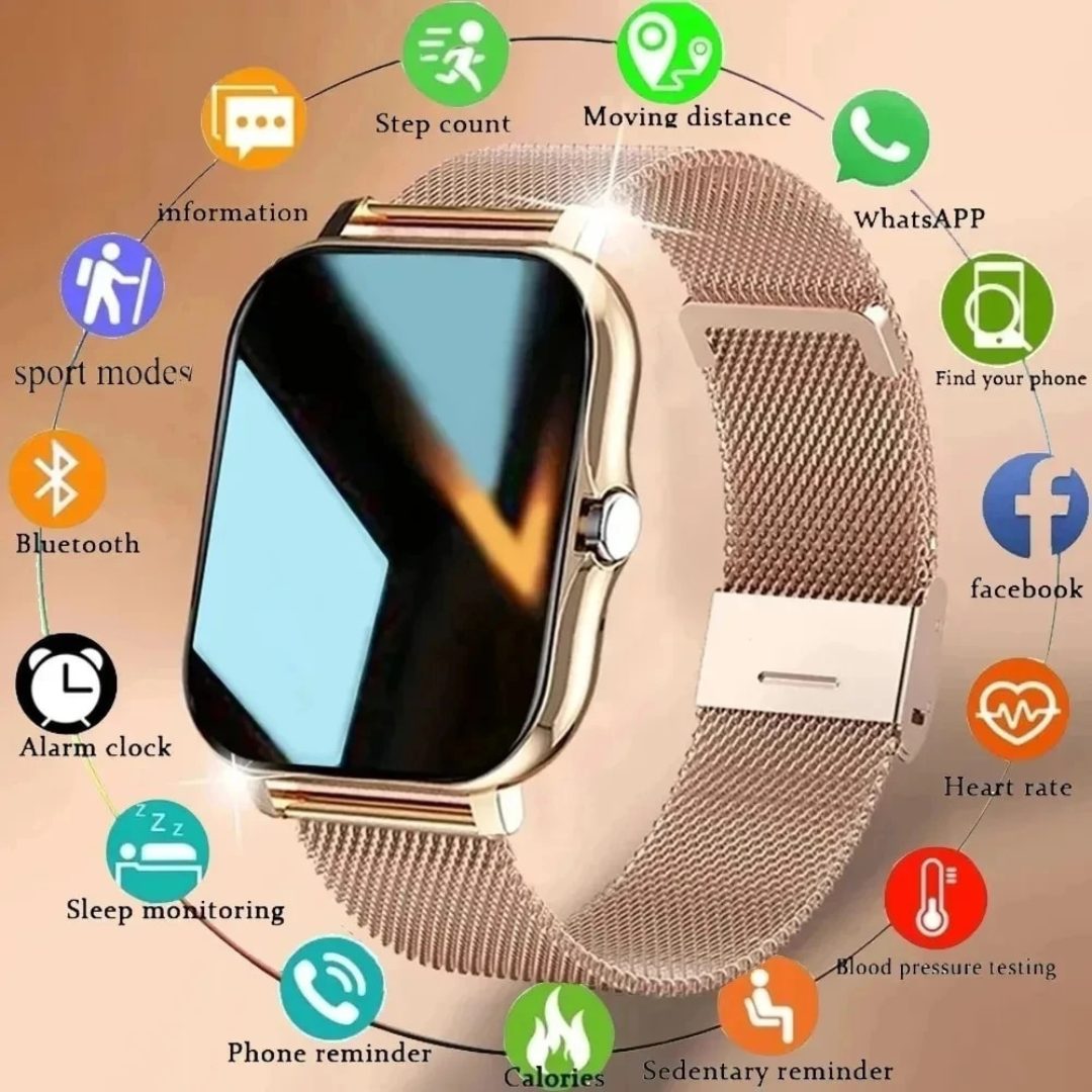 Xiaomi-reloj inteligente para hombre y mujer, pulsera Digital con pantalla táctil completa, deporte, Fitness, llamada BT, regalo, nuevo, 2024 Xiaomi-reloj inteligente para hombre y mujer