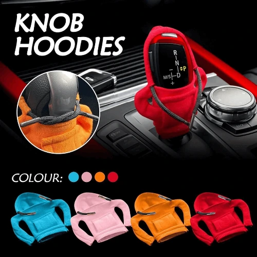 Cubierta de perilla de engranaje de coche, Material de alta calidad, decoración personalizada, Sudadera con capucha, palo de engranaje de coche Cubierta de perilla de engranaje de coche